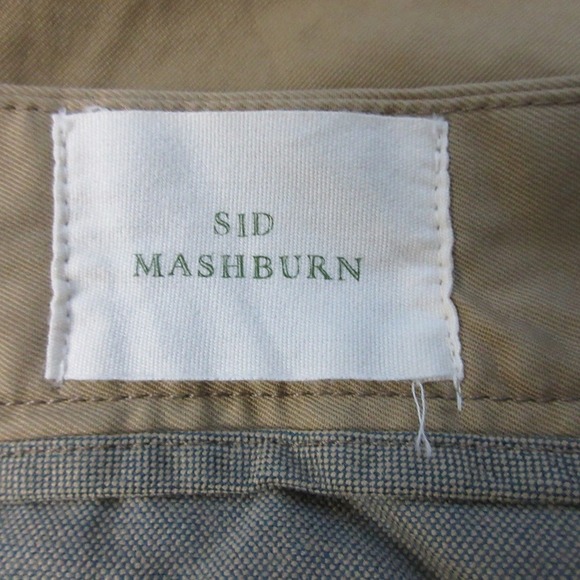 Sid Mashburn Chino Pants Men 34X30 Beige Cotton Straight Leg Casual Business 434 - Picture 4 of 11